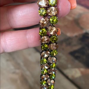 Beautiful topaz & peridot bracelet .